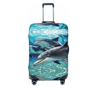 GaxfjRu Copertura per valigie con delfini, per mantenere i bagagli sicuri ed eleganti, coperture per bagagli per valigie approvate TSA