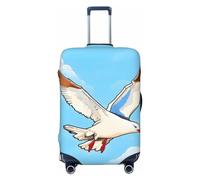GaxfjRu Copertura per valigie con gabbiani volanti, per mantenere i bagagli sicuri ed eleganti, coperture per bagagli per valigie approvate TSA, Nero , M