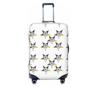 GaxfjRu Copertura per valigie con stelle orientali e stelle, per mantenere il tuo bagaglio sicuro ed elegante, copertura per bagagli per valigie approvata TSA, Nero , XL