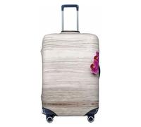 GaxfjRu Copertura per valigie Orchidea, per bagagli, mantiene il tuo bagaglio sicuro ed elegante, copertura per bagagli per valigie approvata TSA, Nero , M