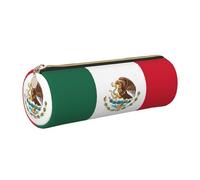 GaxfjRu Custodia in pelle con bandiera del Messico per penne a sfera e penne a sfera con cerniera, morbida