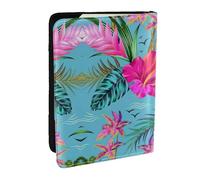 GaxfjRu Custodia per passaporto con stampa Hello Hawaii per viaggi, organizer da viaggio per carte di credito e passaporto, Nero , Taglia unica