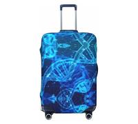 GaxfjRu DNA Chain Photo Print Valigie Copertura Protettiva Bagagli Da Viaggio Copertura Bagagli Lavabile Anti-Graffio, Nero , XL