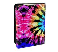 GaxfjRu Exotic Tribe - Custodia per passaporto, con stampa in stile tie-dye, per viaggi, organizer per carte di credito, passaporto, libro, Nero , Taglia unica