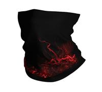 GaxfjRu Explosion Burst Red Black Print Cooling Multi Use Neck Gaiter Maschere Estive Uomo e Donna per Lavoro, Corsa Sport