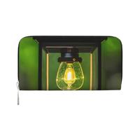 GaxfjRu Firefly and Lantern - Portafoglio lungo da uomo, in pelle, stile vintage, con scomparto per carte di credito