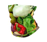 GaxfjRu Fresco Frutta e Verdura Stampa Raffreddamento Multi Uso Scaldacollo Maschere Estive Uomo e Donna per Lavoro, Corsa Sport
