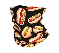 GaxfjRu Fun Food Hot Dogs stampa rinfrescante multiuso scaldacollo maschile e femminile maschera estiva per lavoro, corsa sport