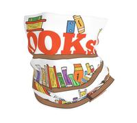 GaxfjRu Funny Book Shelf Collection and Ladder print Cooling Multi Use Neck Gaiter Men's and Women Summer Face Mask for Working, Running Sports
