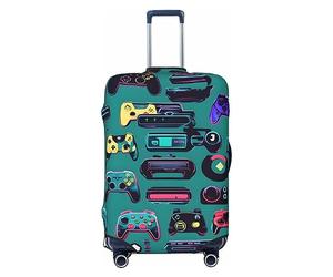 GaxfjRu Gaming Controller Modelli Stampa Valigie Copertura Protettiva Da Viaggio Bagagli Copertura Della Valigia Lavabile Copertura Bagagli Antigraffio, Nero , S