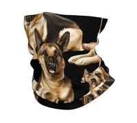 GaxfjRu Ghetta per il collo con stampa di cane pastore tedesco, multiuso, per uomo e donna, maschera estiva per lavoro, corsa e sport