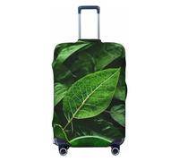 GaxfjRu Green Leaf Nature - Copertura per valigia, per bagagli, mantiene il tuo bagaglio sicuro ed elegante, copertura per bagagli per valigie approvata TSA, Nero , M