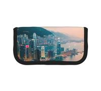 GaxfjRu Hong Kong, astuccio in tela a pois per matite e matite, per picnic e uso quotidiano, astuccio per trucchi e matite