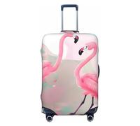 GaxfjRu Love Flamingo - Copertura per valigia, per bagagli, mantiene il tuo bagaglio sicuro ed elegante, copertura per bagagli per valigie approvata TSA, Nero , S