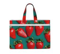 GaxfjRu Molte fragole stampa Tote Bag Canvas Laptop Bag per le donne borse casual da lavoro per viaggi, ufficio, università