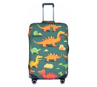 GaxfjRu molti piccoli dinosauri personalizzati copertura bagagli - TSA approvato valigie, coperture per valigie per bagagli 28 pollici, grande valigia copertura, bianco, X-Large
