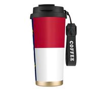 GaxfjRu North Carolina State Flag - Tazza da caffè in acciaio inox isolata sottovuoto, per bevande calde e fredde, 590 ml