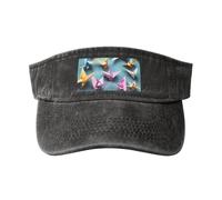 GaxfjRu Origami Paper Cranes, cappellino da donna traspirante per golf, tennis, corsa, uso quotidiano, Nero , Taglia unica