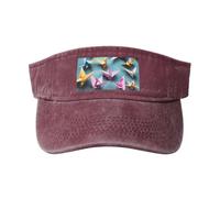 GaxfjRu Origami Paper Cranes, cappellino da donna traspirante per golf, tennis, corsa, uso quotidiano, Rosso, Taglia unica