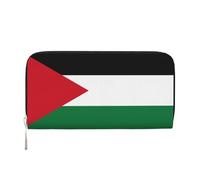 GaxfjRu Palestine flag1 - Portafoglio lungo da uomo, in pelle, stile vintage, con scomparto per carte di credito