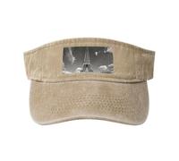 GaxfjRu Parigi Torre Eiffel e Nube Cappello da donna traspirante protezione solare per golf, tennis, corsa, uso quotidiano, Naturale, Taglia unica