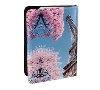 GaxfjRu Pittura a olio Parigi Torre Eiffel Stampa Porta Passaporto Portafoglio per Viaggi, Organizzatore di Viaggio Porta Carte di Credito Porta Passap, Nero , Taglia unica