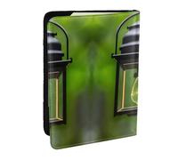 GaxfjRu Porta passaporto con stampa di lucciole e lanterne, per viaggi, organizer da viaggio, porta carte di credito, passaporto, Nero , Taglia unica