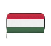 GaxfjRu Portafoglio da donna in pelle con stampa bandiera dell'Ungheria piccolo per donne, porta carte di credito da donna borsa tascabile