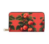 GaxfjRu Portafoglio in pelle da donna alla moda albicocca rossa,Organizzatore di grande capacità con il supporto del libretto degli assegni,Donne del portafoglio bifold, bianco, Taglia unica, classico