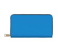 GaxfjRu Portafoglio in pelle da donna alla moda blu tinta unita,Organizzatore di grande capacità con il supporto del libretto degli assegni,Donne del portafoglio bifold, bianco, Taglia unica, classico