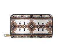 GaxfjRu Portafoglio in pelle elegante delle donne aborigene,Organizzatore di grande capacità con il titolare del libretto degli assegni,Donne del portafoglio bifold, bianco, Taglia unica, classico