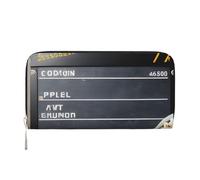 GaxfjRu Portafoglio piccolo in pelle con stampa cinema e popcorn da donna, porta carte di credito da donna