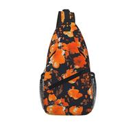 GaxfjRu Set di borse a tracolla con stampa floreale ornata per donne e uomini, borsa a tracolla per viaggi, escursionismo, zaino a tracolla