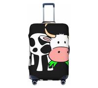 GaxfjRu Simpatica copertura per valigia, per bagagli, mantiene i bagagli sicuri ed eleganti, coperture per bagagli per valigie approvate TSA, Nero , S