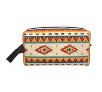 GaxfjRu Stampa dei nativi americani borsa cosmetica da viaggio organizer grande borsa per il trucco donna per cosmetici articoli da toeletta accessori, bianco, Taglia unica