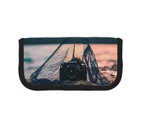 GaxfjRu Starfish Reti da pesca carino Dot Canvas Pencil Pouch Organizzato Storage per picnic & uso quotidiano Makeup Pouch Portapenne