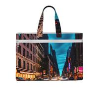 GaxfjRu Streets of New York City stampa Tote Bag Canvas Laptop Bag per le donne Casual Borse da lavoro per viaggi, ufficio, università