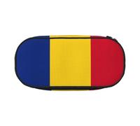 GaxfjRu Studen - Astuccio portapenne con stampa bandiera della Romania, grande capacità, per casa, università, ufficio, organizer per adulti