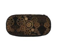 GaxfjRu Studen - Astuccio portapenne con stampa di ingranaggi in bronzo secolo, grande capacità, per casa, università, ufficio, organizer per adulti