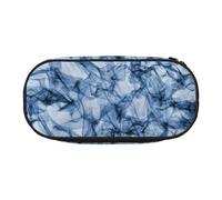 GaxfjRu Studen - Astuccio portapenne con stampa marmorizzata blu scuro, grande capacità, per casa, università, ufficio, organizer per adulti