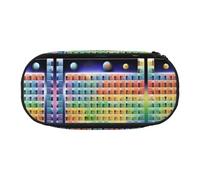 GaxfjRu Studen - Astuccio portapenne con stampa periodica di elementi, grande capacità, per casa, università, ufficio, organizer per adulti