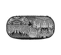 GaxfjRu Studen - Astuccio portapenne con stampa zebrata, grande capacità, per casa, università, ufficio, organizer per adulti