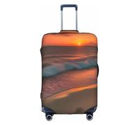 GaxfjRu Sunset at The Beach Copertura per bagagli personalizzata - Valigie approvate TSA, coperture per valigie per bagagli da 71,1 cm, grande copertura per valigia, bianco, X-Large