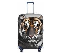 Gaxfjru Tiger at Rest - Copertura per bagagli da viaggio, lavabile, antigraffio, Nero , XL