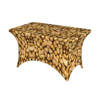 GaxfjRu Tovaglia elasticizzata ispessita con patate da giardino, tovaglie rettangolari per tavoli da 1,8 e 2,3 m, per picnic all'aperto