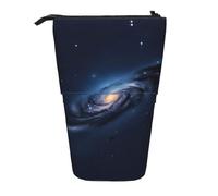 GaxfjRu Universe - Astuccio telescopico portatile, con stampa della Via Lattea, con scomparti multipli, per strumenti di scrittura e accessori