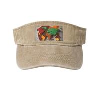 GaxfjRu World Map Made of Spices - Cappellino da donna traspirante, protezione solare per golf, tennis, corsa, uso quotidiano, Naturale, Taglia unica