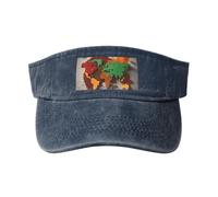 GaxfjRu World Map Made of Spices - Cappellino da donna traspirante, protezione solare per golf, tennis, corsa, uso quotidiano, blu navy, Taglia unica