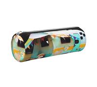 GaxfjRu You Make Me Camper - Astuccio in pelle con cerniera per penne a sfera e penne a sfera e matite, morbida grana