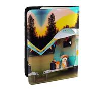 GaxfjRu You Make Me - Custodia per passaporto con stampa di camper, per viaggi, organizer per carte di credito e passaporto, Nero , Taglia unica